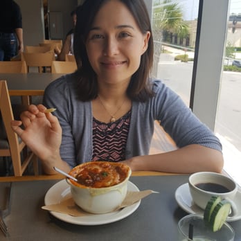 Bazille at Nordstrom - Alex enjoying her French onion soup...bon appetit! - New American Near Me - Jacksonville, Florida