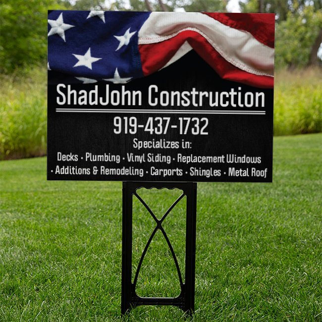 Slide of Shad John Construction