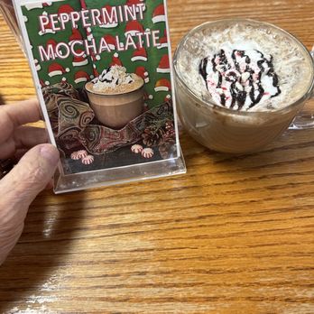 Bacon's Bistro and Cafe - Holiday Peppermint Mocha Latte - Breakfast & Brunch Near Me - Hurst, Texas Bacon's Bistro and Cafe - Holiday Peppermint Mocha Latte - Breakfast & Brunch Near Me - Hurst, Texas