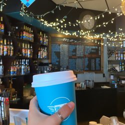 Moxie Java - Half caff oat milk latte with sugar free hazelnut