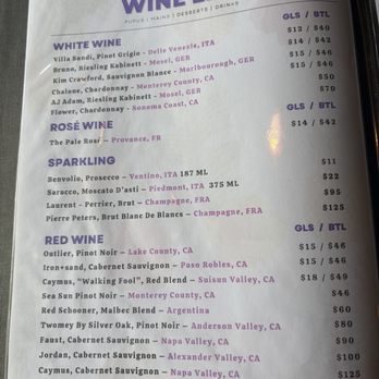 Maui Thai Bistro - Wine List - Thai Near Me - Kihei, Hawaii