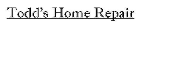 Todd's Home Repair