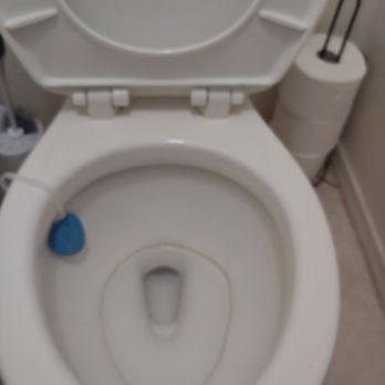 One Click Maids - Before of hard water ring in toilet - Home Cleaning Near Me - Tucson, Arizona