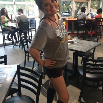 The Garage Brewery - Jayme working hard and sporting her socks !!! - Breweries Near Me - Chesapeake, Virginia The Garage Brewery - Jayme working hard and sporting her socks !!! - Breweries Near Me - Chesapeake, Virginia