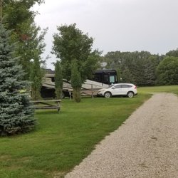 Sheyenne Oaks Horse Camp & RV Park - Looking north from bathroom building