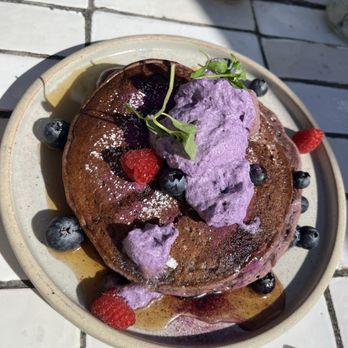Blue Whale - Ube Pancakes - Cafes Near Me - La Jolla, California Blue Whale - Ube Pancakes - Cafes Near Me - La Jolla, California