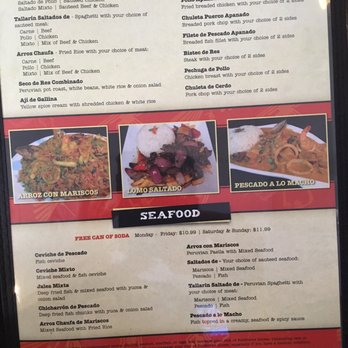 Aji Limon Peruvian Kitchen - Menu - Peruvian Near Me - Naples, Florida
