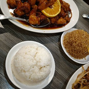 Wild Ginger Asian Bistro - Orange Chicken allows you to make rice choices - Asian Fusion Near Me - Gilbert, Arizona