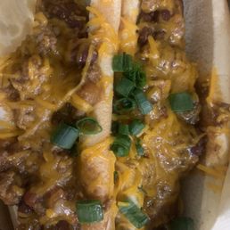 2) Chili Cheese Dogs