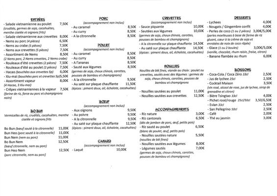 Menu photo 1 Hoang Marseille, 13