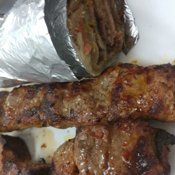 Ali Baba - Wrapped Gyro, one ground lamb kebab one tri-tip kabob - Mediterranean Near Me - Chico, California Ali Baba - Wrapped Gyro, one ground lamb kebab one tri-tip kabob - Mediterranean Near Me - Chico, California