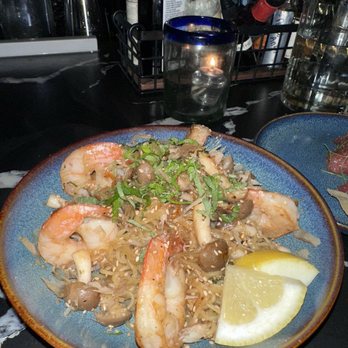 Oak & Coal - Seafood Garlic Noodles - Japanese Near Me - Costa Mesa, California Oak & Coal - Seafood Garlic Noodles - Japanese Near Me - Costa Mesa, California