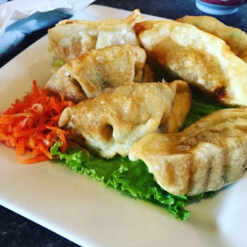 Pho 95 - Potstickers filled with tender pork & had a mild enjoyable flavor. Nice & crispy on the edges, balanced with soft centers. - Vietnamese Near Me - Denver, Colorado Pho 95 - Potstickers filled with tender pork & had a mild enjoyable flavor. Nice & crispy on the edges, balanced with soft centers. - Vietnamese Near Me - Denver, Colorado
