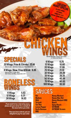 Menu photo 3 Leo's Wings Sumter, SC