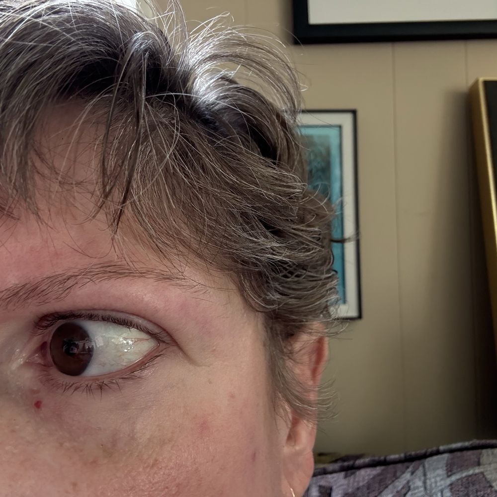 Newly threaded eyebrow Newly threaded eyebrow