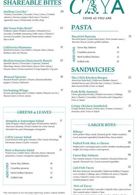 Menu photo 2 CAYA Restaurant Goleta, CA