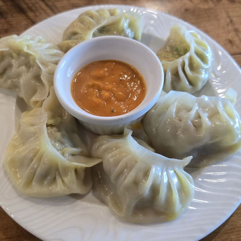 Curry & Momo Himalayan Restaurant - Six piece momo platter (two each of chicken, beef, and veggie) - Himalayan/Nepalese Near Me - Glendale, Wisconsin Curry & Momo Himalayan Restaurant - Six piece momo platter (two each of chicken, beef, and veggie) - Himalayan/Nepalese Near Me - Glendale, Wisconsin