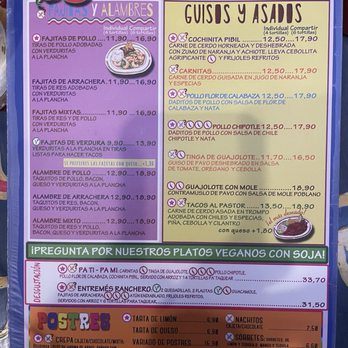 La Mordida - Menu - Mexican Near Me - Madrid, M