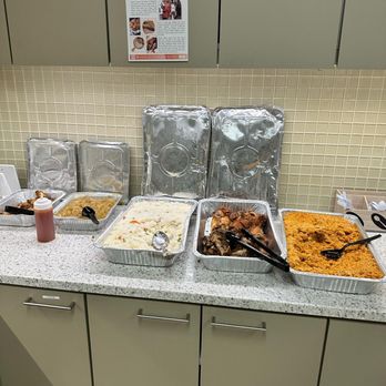 Nkasso - a variety of food items on a counter - African Near Me - Allentown, Pennsylvania