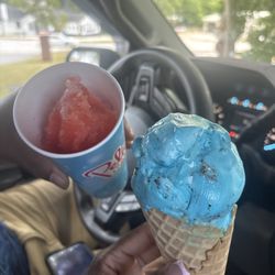 Pelican's Snoballs - Lil blue panda and a fruity snowball