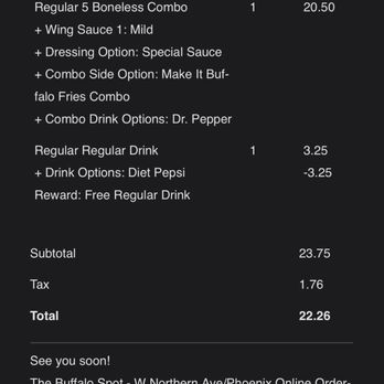 The Buffalo Spot - Phoenix - This what I ordered - Chicken Wings Near Me - Phoenix, Arizona The Buffalo Spot - Phoenix - This what I ordered - Chicken Wings Near Me - Phoenix, Arizona