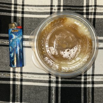 KFC - Lighter for size reference on what I was given. "large" Mashed Potatoes & Gravy - Fast Food Near Me - Belleville, Michigan KFC - Lighter for size reference on what I was given. "large" Mashed Potatoes & Gravy - Fast Food Near Me - Belleville, Michigan