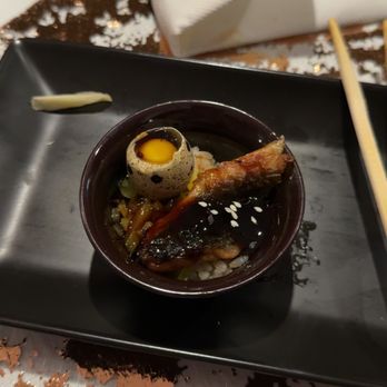Hadaka - One of the omakase pieces, featuring a quail egg - Sushi Bars Near Me - Asbury Park, New Jersey Hadaka - One of the omakase pieces, featuring a quail egg - Sushi Bars Near Me - Asbury Park, New Jersey