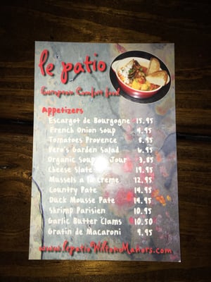 Menu photo 5 Le Patio Wilton Manors, FL Menu photo 5 Le Patio Wilton Manors, FL