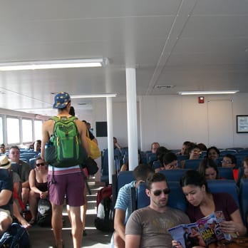 Vieques Ferry Terminal - Upper deck of the Ferry to Vieques on a Friday morning at the beginning of peak season. - Transportation Near Me - Vieques, Puerto Rico