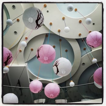Tokyo Bubble Tea - Kawaii Japanese paper lanterns hang from the restaurant ceiling - Japanese Near Me - Quezon City, NCR