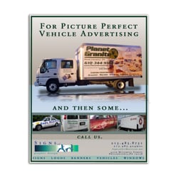 Signs Of Art - Our add captures vehicle jobs