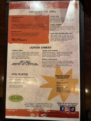 Menu photo 8 Casa Corona Fresno, CA