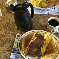 Mac's Place - With a pot of coffee for refills.