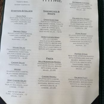 It's About Thyme - Menu - Mediterranean Near Me - Culpeper, Virginia