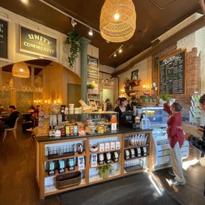 Photo of Brothers & Sisters Co Coffeehouse + Cafe - Brookline, MA, United States. Coffee Shop