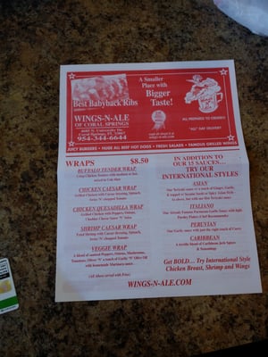 Menu photo 8 Wings-N-Ale Coral Springs, FL Menu photo 8 Wings-N-Ale Coral Springs, FL
