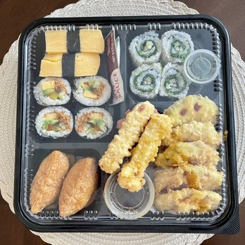 Sushi in the Box - Vegetarian tempura bento box - Sushi Bars Near Me - Arcadia, California