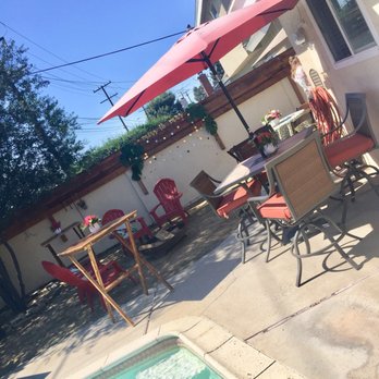 Rustic Parties - Gorgeous high tops around the pool! - Party Equipment Rentals Near Me