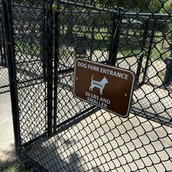 They separate areas by weight of the dogs. Plenty of shade and water provided.