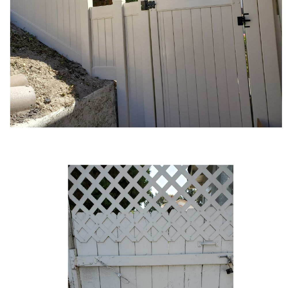 North County Fences - New gate top; bottom old, rickety gate. - Fences & Gates Near Me - Escondido, California North County Fences - New gate top; bottom old, rickety gate. - Fences & Gates Near Me - Escondido, California