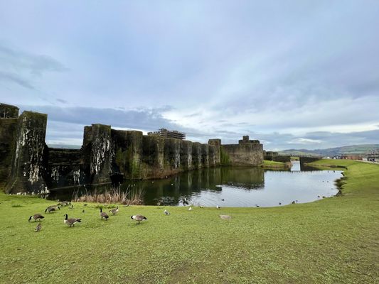 Caerphilly Castle by null