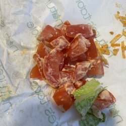 Nature's Table - Tomatoes that I asked NOT to be in my wrap. It was so many it took up most of the space in the wrap