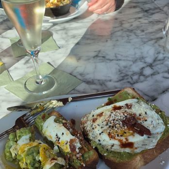 Sugar and Rye - Avocado toast was delicious. A glass of Prosecco didn't hurt either! - Breakfast & Brunch Near Me - Galveston, Texas