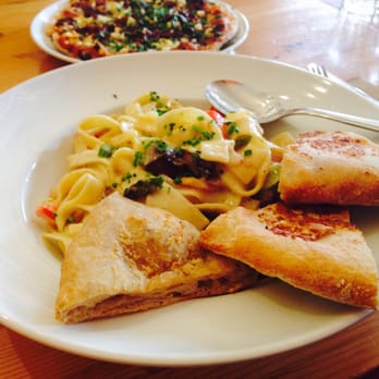 Rocky Mountain Flatbread - Chef's Feature Pasta: Handcut fettucine in a white wine asiago cream sauce - $14.95 (10 May 2015) - Gluten-Free Near Me - Vancouver, British Columbia Rocky Mountain Flatbread - Chef's Feature Pasta: Handcut fettucine in a white wine asiago cream sauce - $14.95 (10 May 2015) - Gluten-Free Near Me - Vancouver, British Columbia