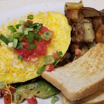 Imola Cafe - California Omelet with country style potatoes &toast - Diners Near Me - Napa, California Imola Cafe - California Omelet with country style potatoes &toast - Diners Near Me - Napa, California