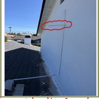 GO Inspect - Improper condensate discharge location - Home Inspectors Near Me - Long Beach, California GO Inspect - Improper condensate discharge location - Home Inspectors Near Me - Long Beach, California