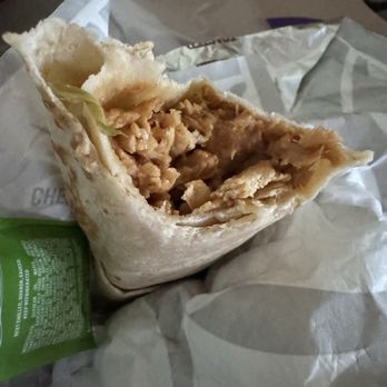 Taco Bell - THIS is all you get for the $7.19 Cantina Chicken Burrito--where are the fillings?! - Fast Food Near Me - Herkimer, New York