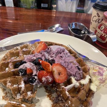 Blueberry's Grill - Blueberry ricotta waffle - Breakfast & Brunch Near Me - Myrtle Beach, South Carolina
