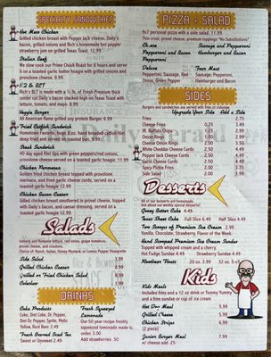 Menu photo 8 Rich's Famous Burgers - Sullivan Sullivan, MO Menu photo 8 Rich's Famous Burgers - Sullivan Sullivan, MO