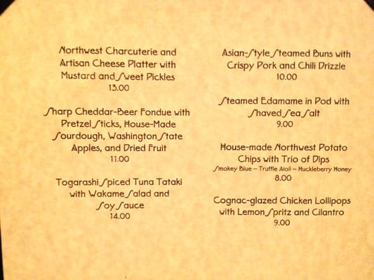 Menu photo 8 Territory Lounge Lake Buena Vista, FL